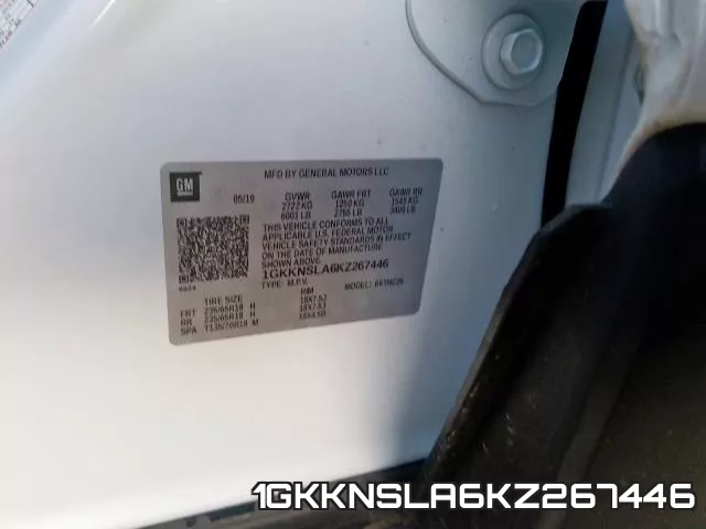 1GKKNSLA6KZ267446 фото 2