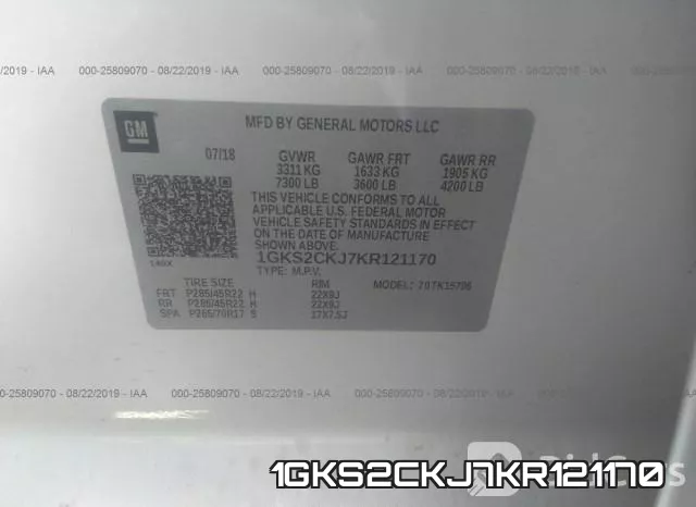 1GKS2CKJ7KR121170 фото 10
