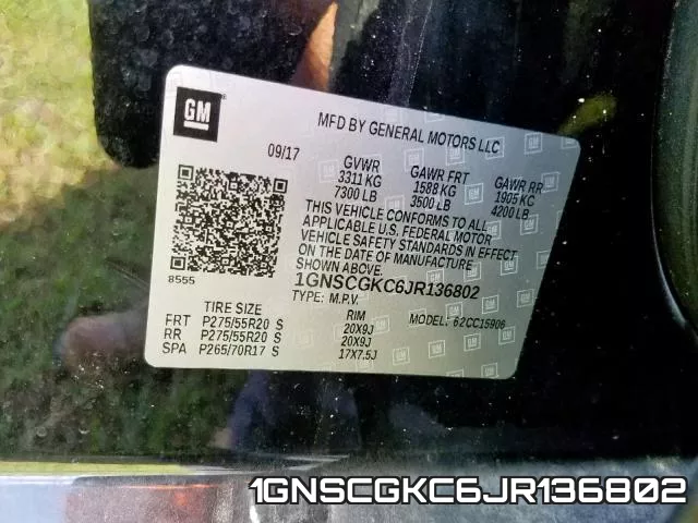 1GNSCGKC6JR136802 фото 2