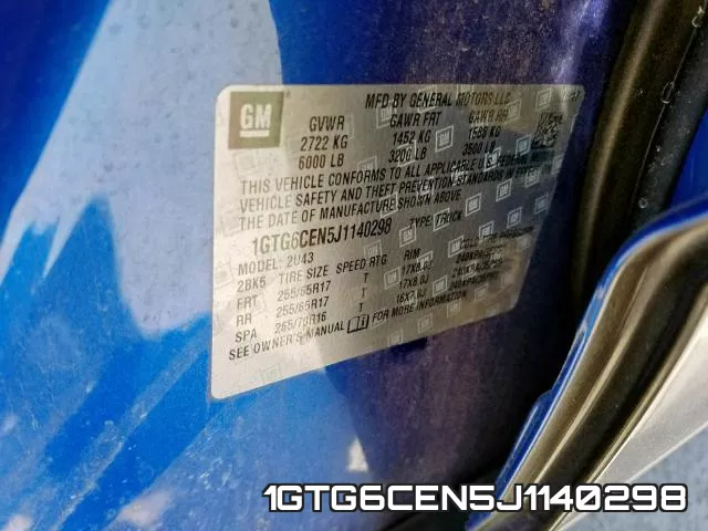 1GTG6CEN5J1140298 фото 2