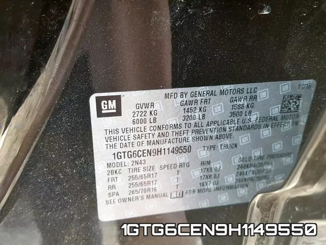 1GTG6CEN9H1149550 фото 2
