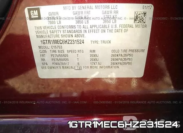 1GTR1MEC6HZ231524 фото 10