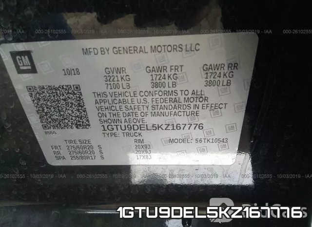 1GTU9DEL5KZ167776 фото 10