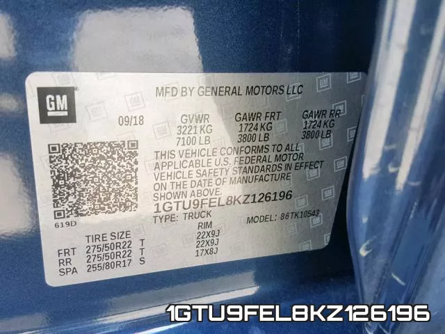 1GTU9FEL8KZ126196 фото 2