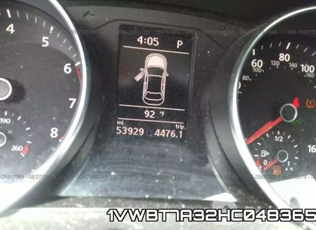 1VWBT7A32HC048365 фото 8