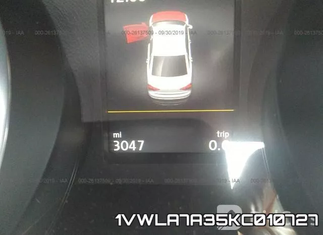 1VWLA7A35KC010727 фото 8