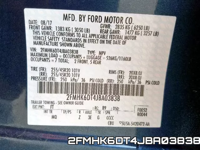 2FMHK6DT4JBA03838 фото 2