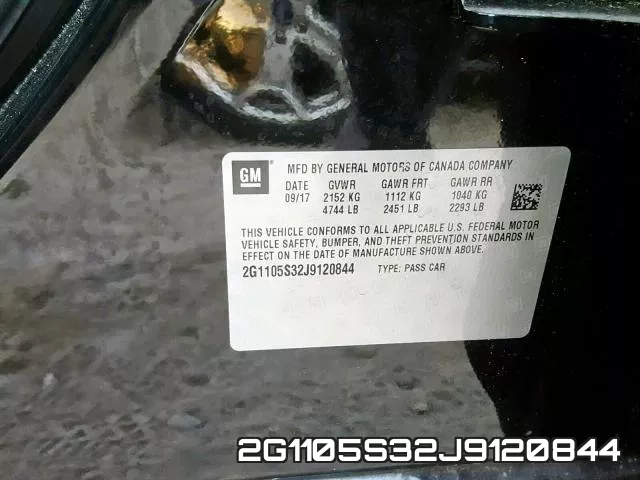 2G1105S32J9120844 фото 2