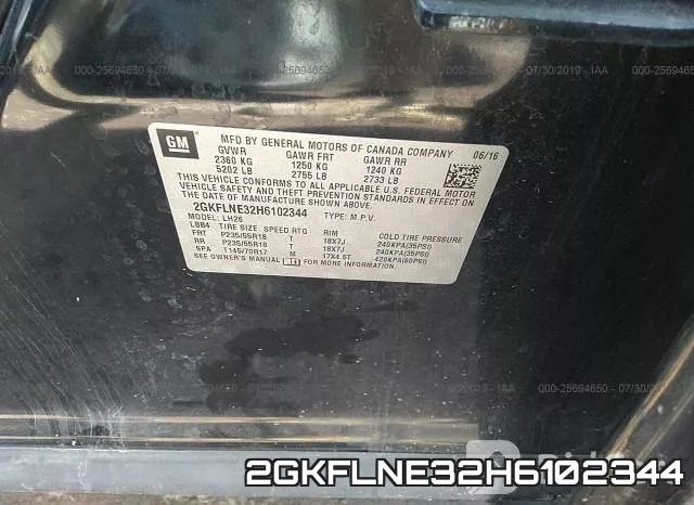 2GKFLNE32H6102344 фото 10
