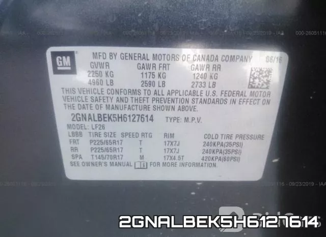 2GNALBEK5H6127614 фото 10