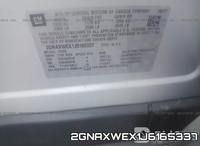 2GNAXWEX1J6165337 фото 10