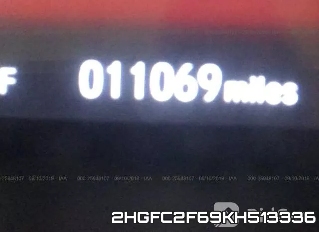 2HGFC2F69KH513336 фото 8