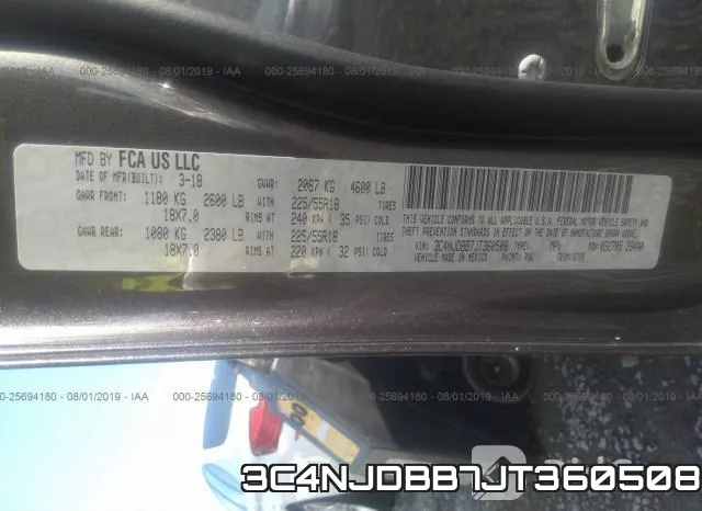 3C4NJDBB7JT360508 фото 10