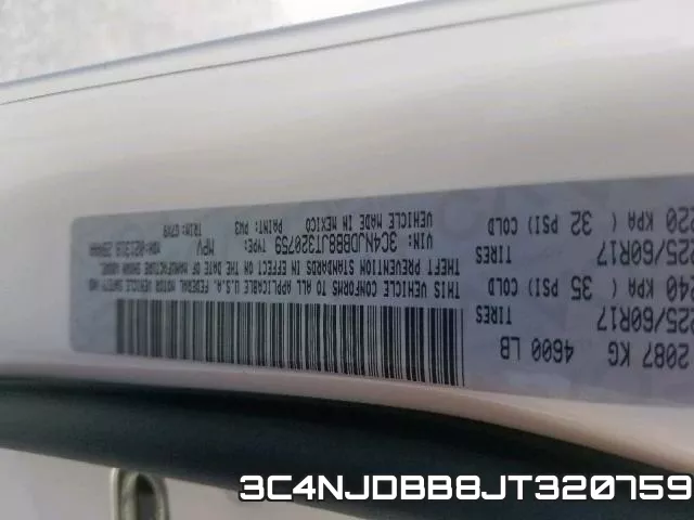 3C4NJDBB8JT320759 фото 2