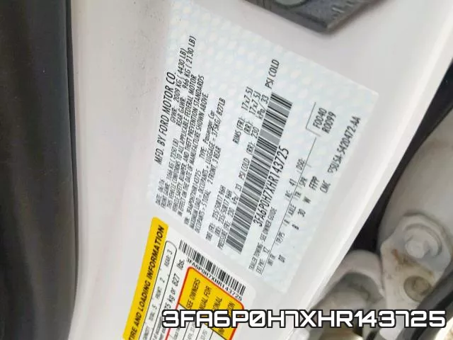 3FA6P0H7XHR143725 фото 2