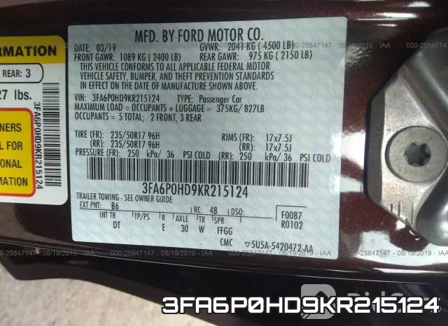 3FA6P0HD9KR215124 фото 10