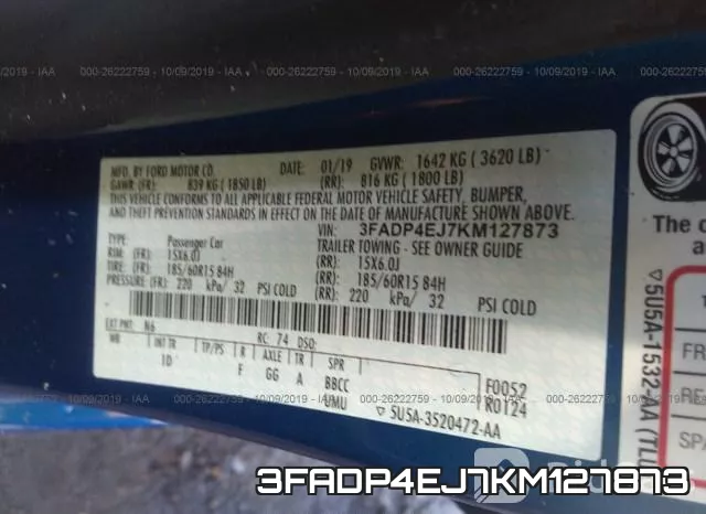 3FADP4EJ7KM127873 фото 10