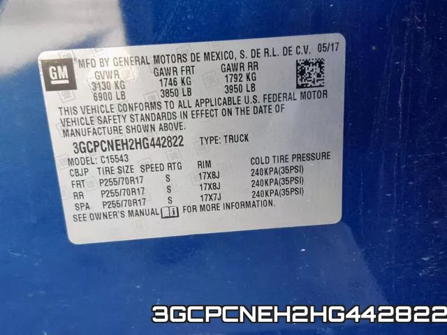 3GCPCNEH2HG442822 фото 2