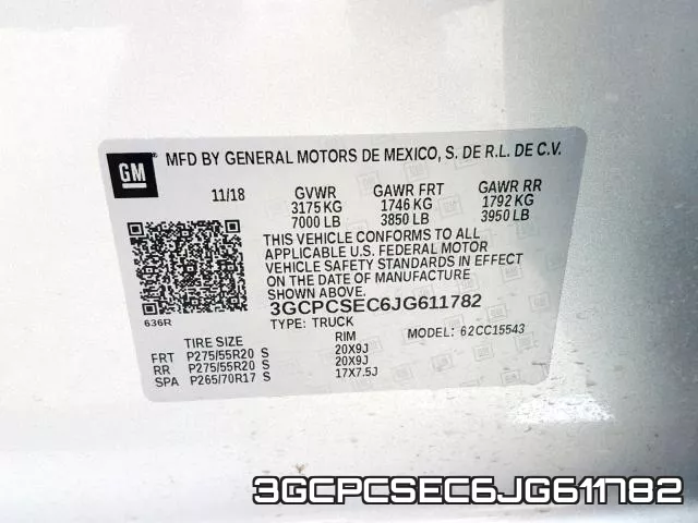 3GCPCSEC6JG611782 фото 2