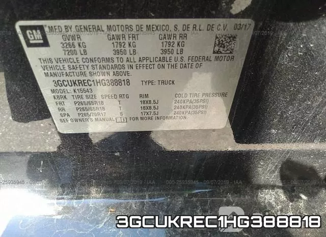 3GCUKREC1HG388818 фото 10