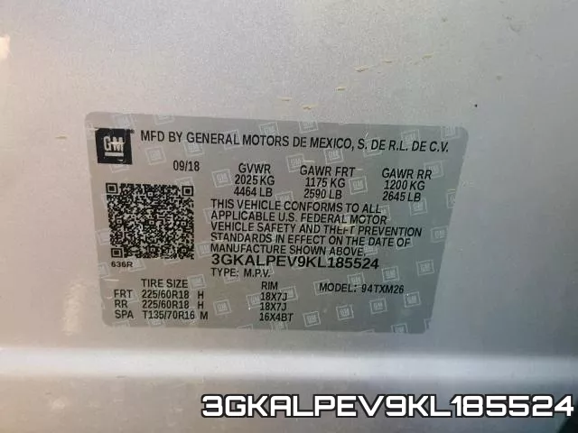 3GKALPEV9KL185524 фото 2