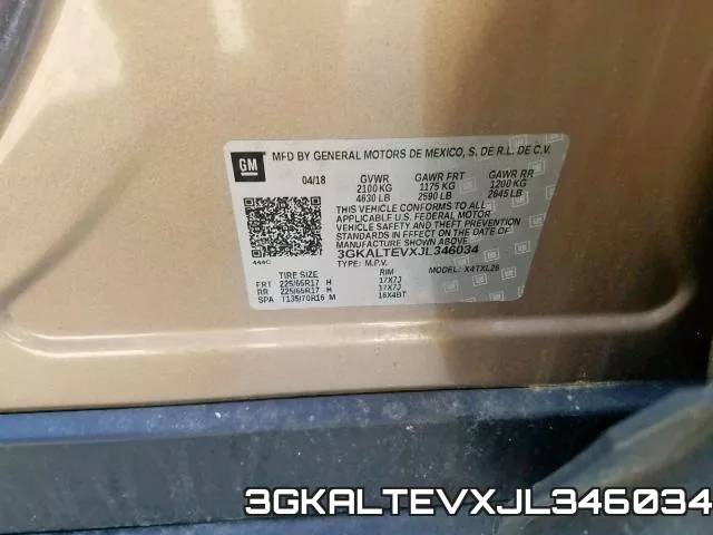 3GKALTEVXJL346034 фото 2