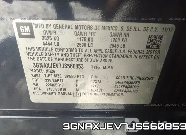 3GNAXJEV7JS560853 фото 10