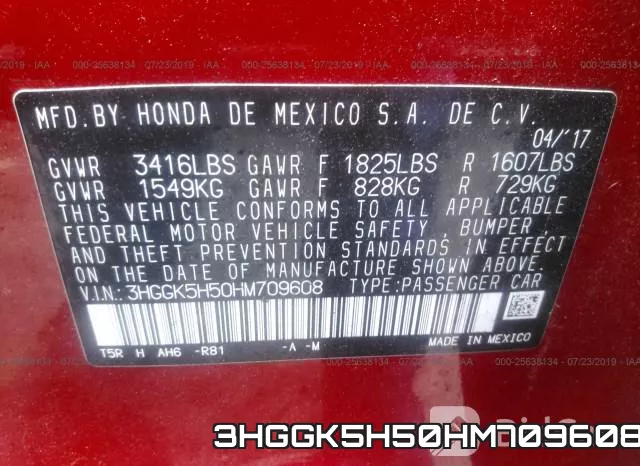3HGGK5H50HM709608 фото 10