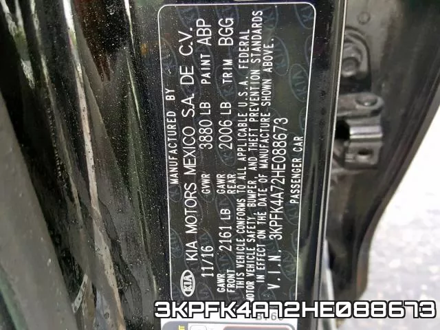 3KPFK4A72HE088673 фото 2