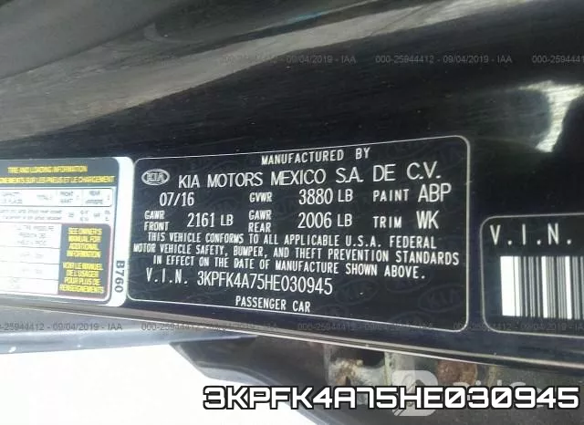 3KPFK4A75HE030945 фото 10