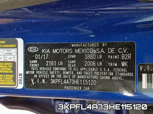 3KPFL4A73HE115120 фото 2