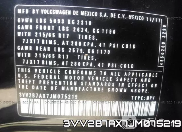 3VV2B7AX7JM075219 фото 10