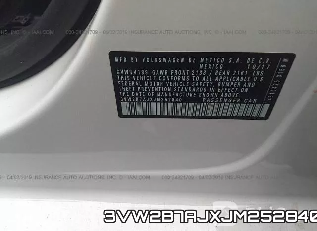 3VW2B7AJXJM252840 фото 10