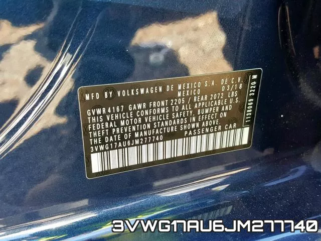 3VWG17AU6JM277740 фото 2