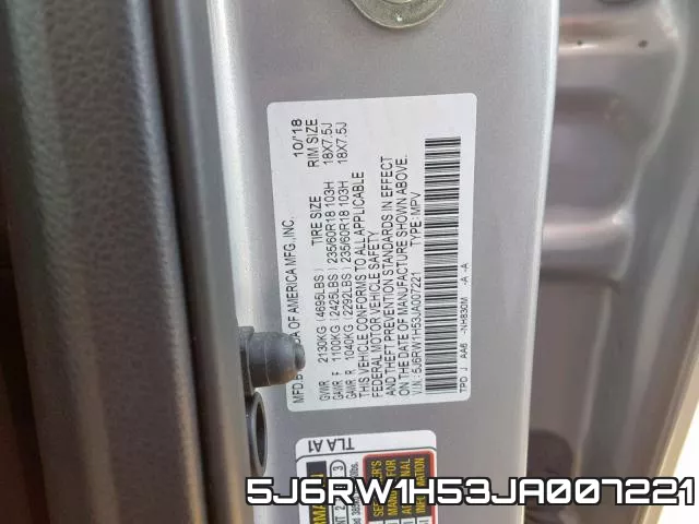 5J6RW1H53JA007221 фото 2