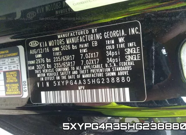 5XYPG4A35HG238880 фото 10