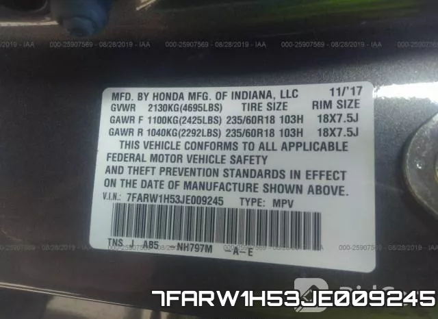 7FARW1H53JE009245 фото 10