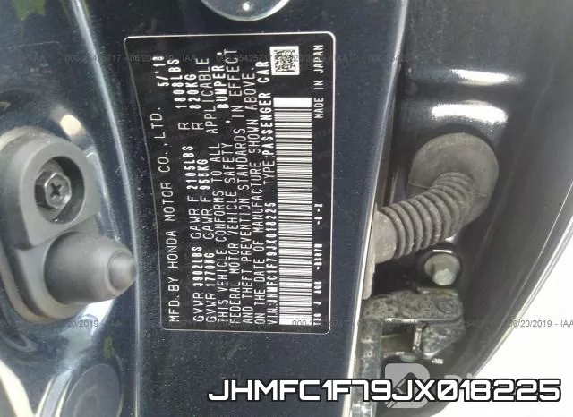 JHMFC1F79JX018225 фото 10