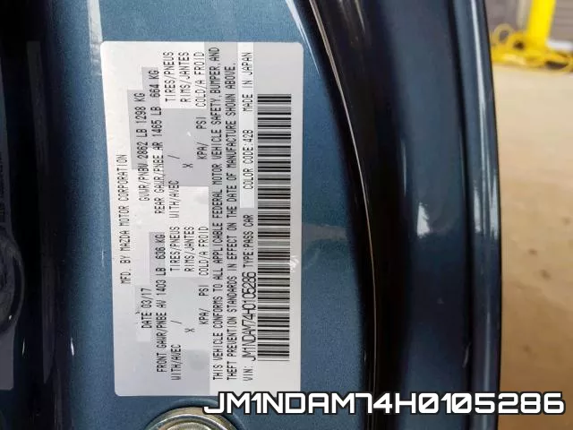 JM1NDAM74H0105286 фото 2