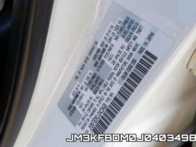 JM3KFBDM0J0403498 фото 2