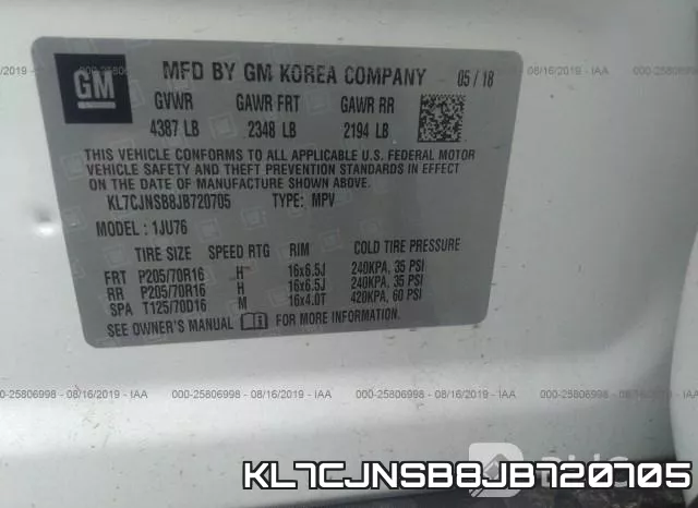 KL7CJNSB8JB720705 фото 10