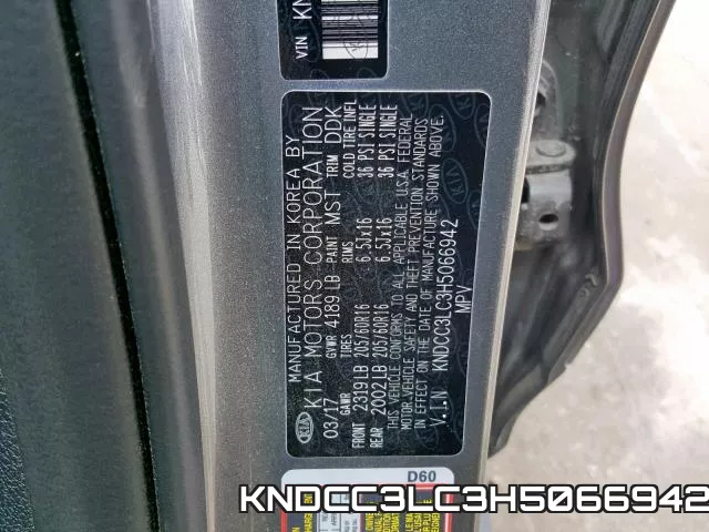 KNDCC3LC3H5066942 фото 2