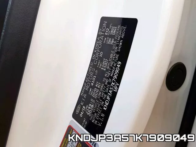 KNDJP3A57K7909049 фото 2