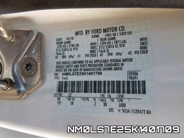 NM0LS7E25K1401709 фото 2