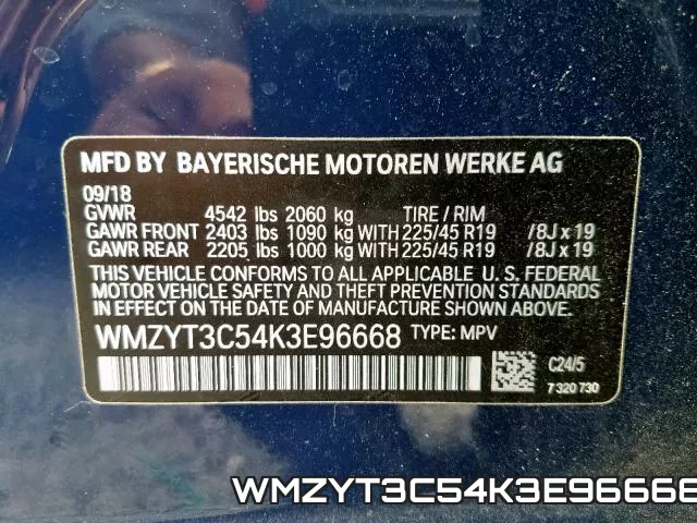WMZYT3C54K3E96668 фото 2