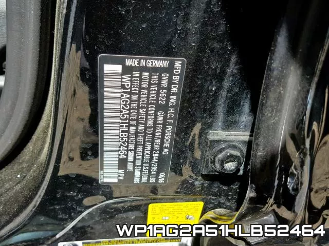 WP1AG2A51HLB52464 фото 2