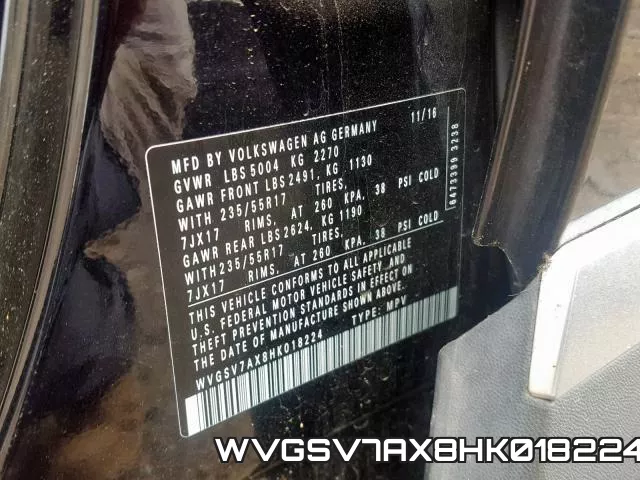 WVGSV7AX8HK018224 фото 2