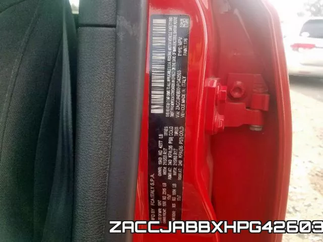 ZACCJABBXHPG42603 фото 2