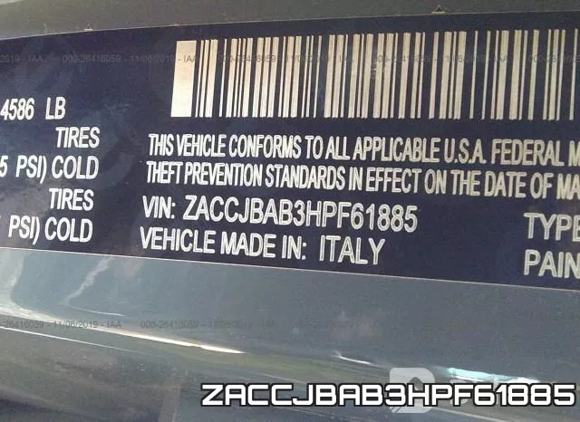 ZACCJBAB3HPF61885 фото 10