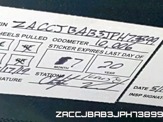 ZACCJBAB3JPH73899 фото 10